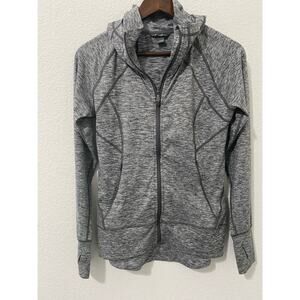 Eddie Bauer Women's Active Wear Hoodie Jacket Full Zip Heather Gray Size S